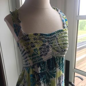 Floor length floral dress